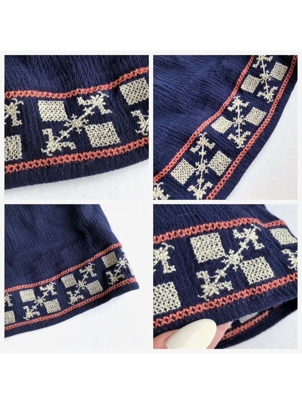 Skies Are Blue Embroidered Trim Shorts - Picture 7 of 8